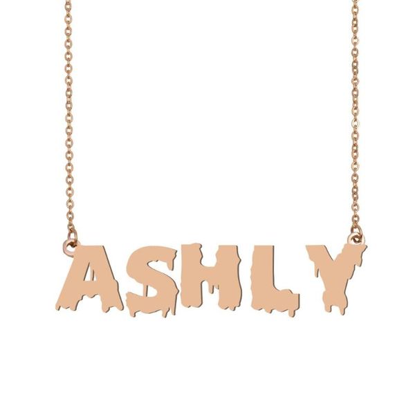 

pendant necklaces ashly name necklace , cool bloody art for halloween and santa's day jewelry gift kids boys girls, Silver