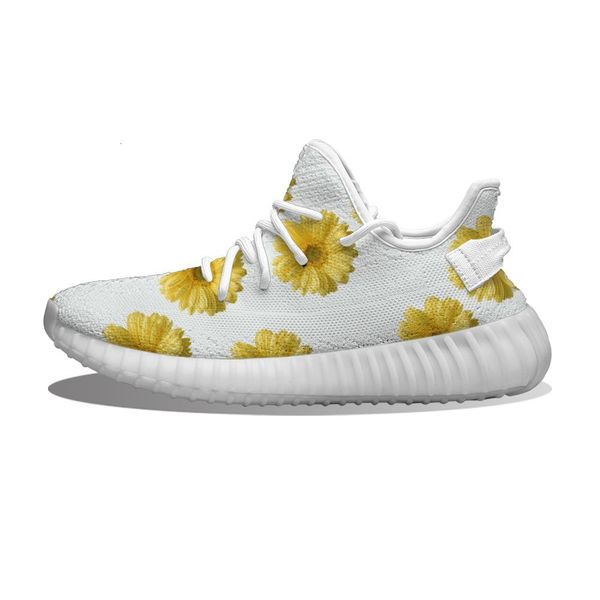 

diy custom yellow daisy running sho mh printed mens womens trainers outdoor sports sneakers