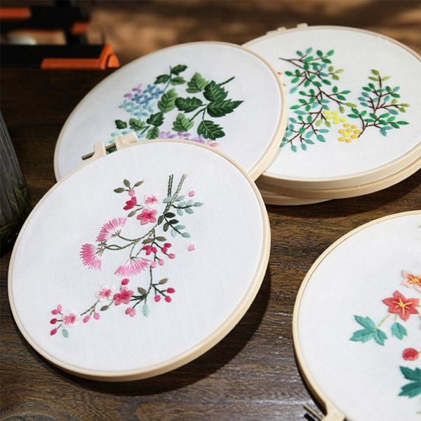 

other arts and crafts cross embroidery diy material package hand-embroidered fabric flower decorative creative lu plant painting kit