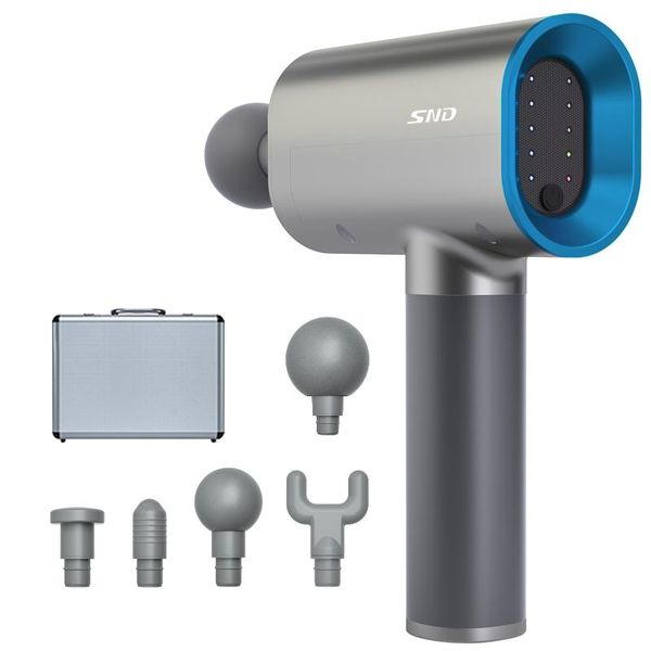 

massage gun snd for athletes, portable muscle massger professional deep tissue pain relief with 5 head