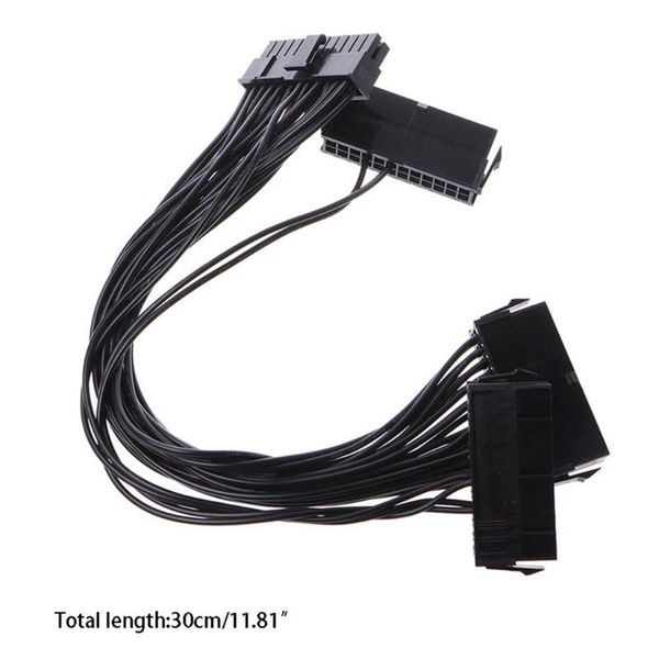 

24pin 20+4p 3-way multiple psu a tx power supply adapter cable for mining miner l41e computer cables & connectors