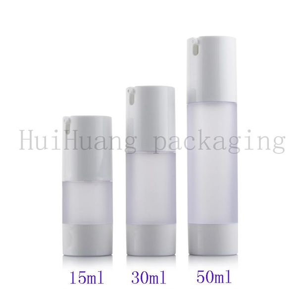 

30pcs 15/30/50ml frosted airless pump bottle container,airless vacuum cosmetic travel for skin care cream storage bottles & jars