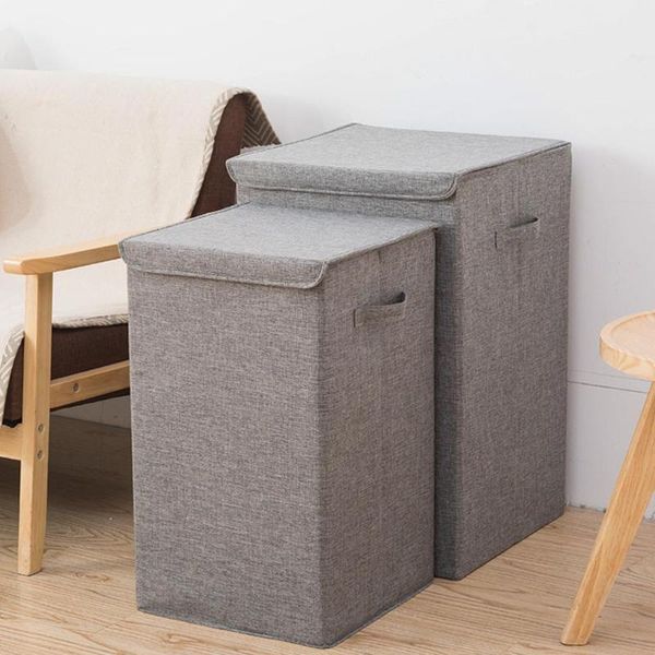

fashion waterproof laundry bucket foldable dirty clothes storage wash bin home use collapsible corner basket with lid baskets