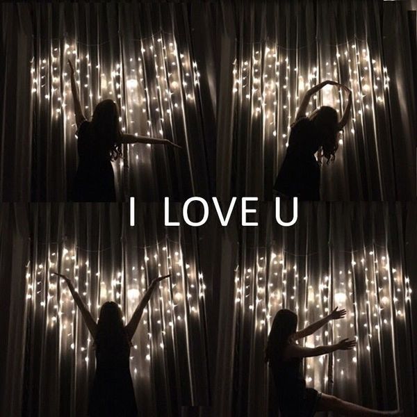 

led heart-shaped curtain lamp proposal confession net red live room valentine's day wedding decoration lantern