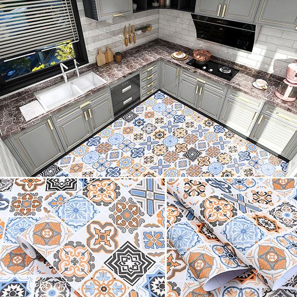 

wall stickers floor self-adhesive waterproof non-slip bathroom kitchen living room thick and wear-resistant dfds889