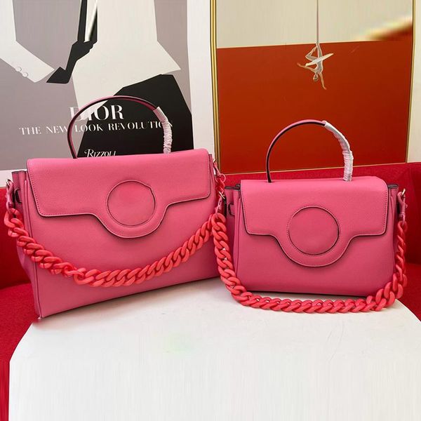

evening bags retro solid color luxury designer handbag ladies high-quality shoulder bag fashion messenger metal chain female