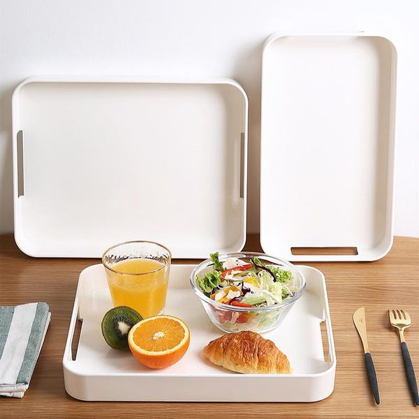 

dishes & plates kitchen plastic tray white handle jewelry makeup desk drawer organizer cutlery tableware compartment storage box deskto