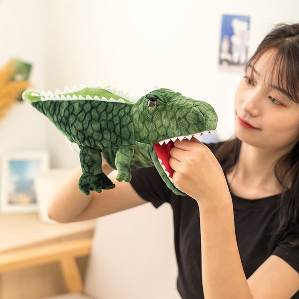 

simulation animals hand puppets plush dinosaur shark turtle dolphin puppet