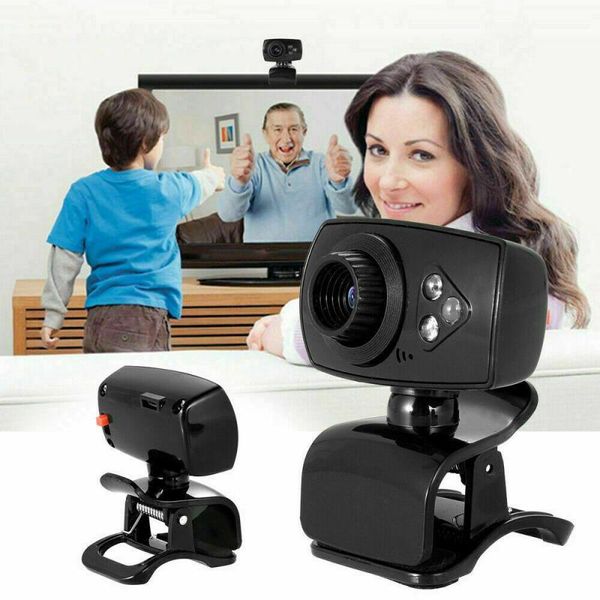 

webcams 2021 drive 480p usb high-definition computer camera three lights black built-in microphone for online course video calling
