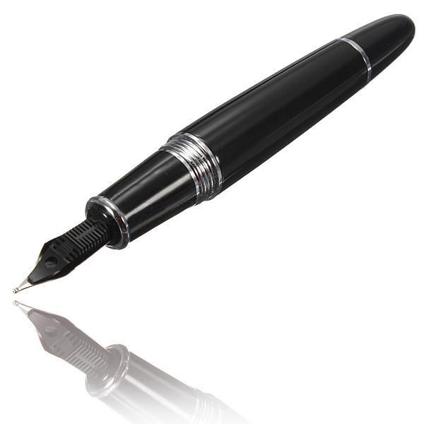 

fountain pens blel jinhao 159 black and silver m nib pen thick gift