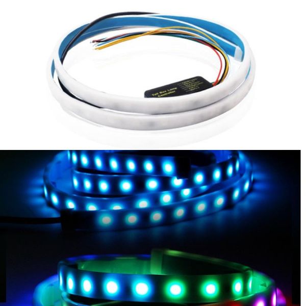 

working light 1pcs 1.2m car trunk turn signal brake double flash modified lamp