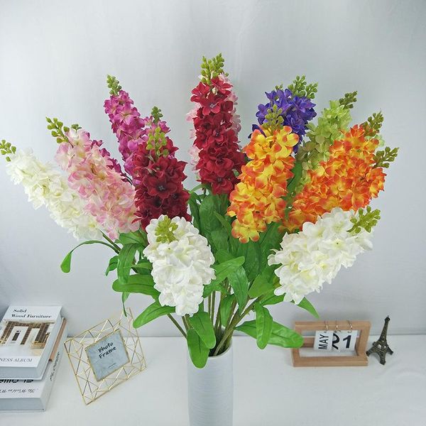 

home decoration hyacinth violets european-style landscaping artificial silk flowers branch wedding party diy fake flower decor decorative &