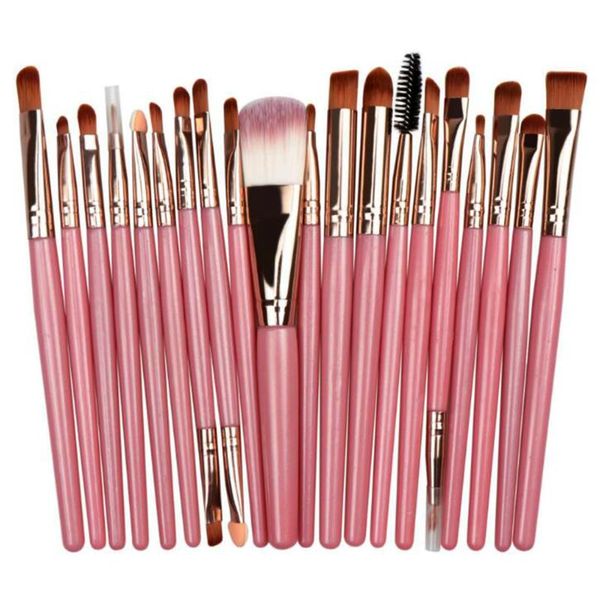 

makeup brushes factory direct sale 20 mini portable soft hair brush set eye shadow cross-border beauty