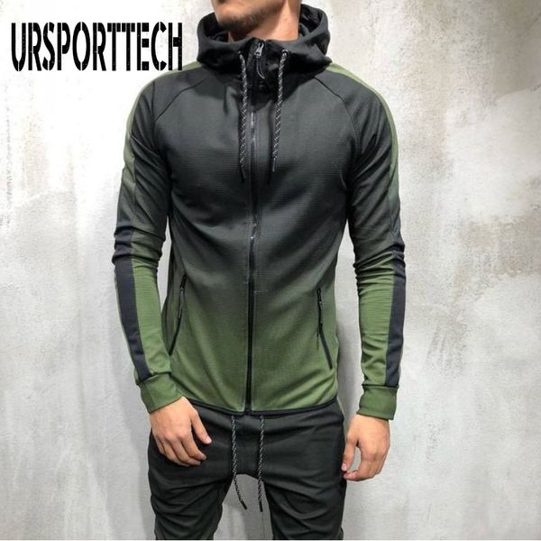 

hoodies men spring autumn long sleeve contrast color hip hop high street wear pullover windbreaker youth sweatshirts, Black
