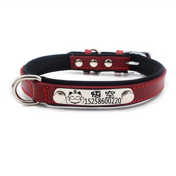 

factory traction small and medium collar lettering bell cat dog id card