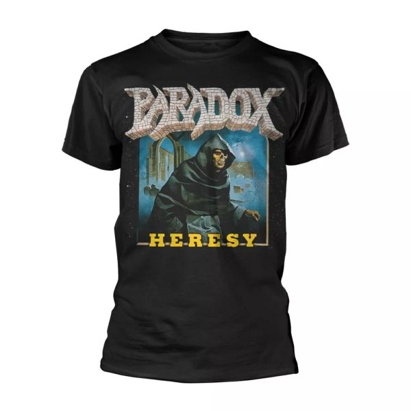 

paradox heresy licensed men t-shirt, White;black