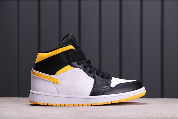 

sale jumpman 1 mid white boots designer shoes off union laser orange fashion chaussures trainers with box, Black