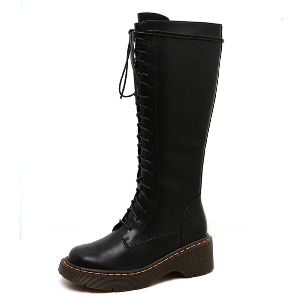 

boot winter women's genuine sheearing boots zip handcrafted lace in shoes, Black