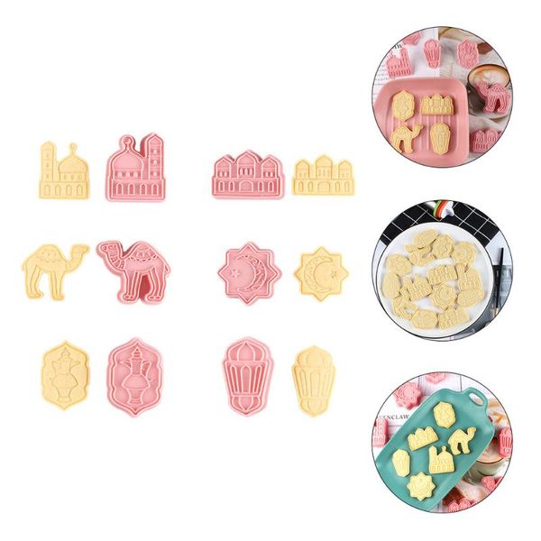 

baking moulds set/6pcs 3d biscuits mold home diy silicone party bakery