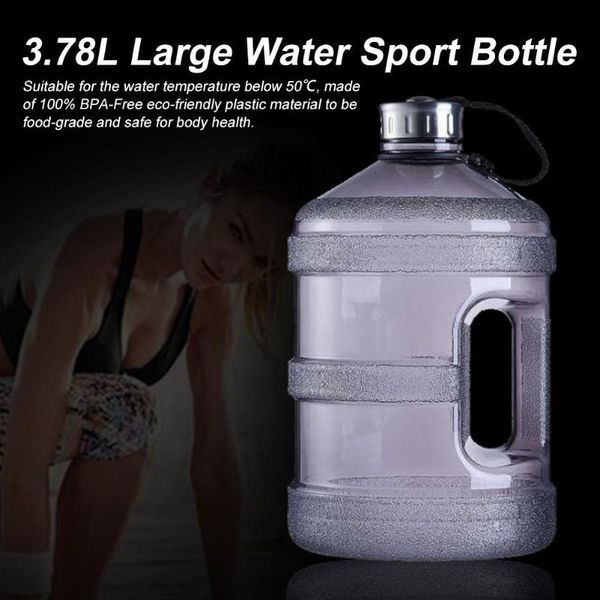 

outdoor sports fitness portable bucket cup petg material environmental protection non-toxic large capacity 3.78l/127oz water bot accessories