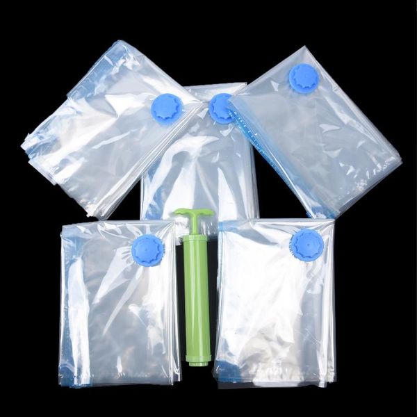 

storage bags travel space saving packaging clothes quilt blanket suction bag manual pump 12~1 pcs vacuum compression