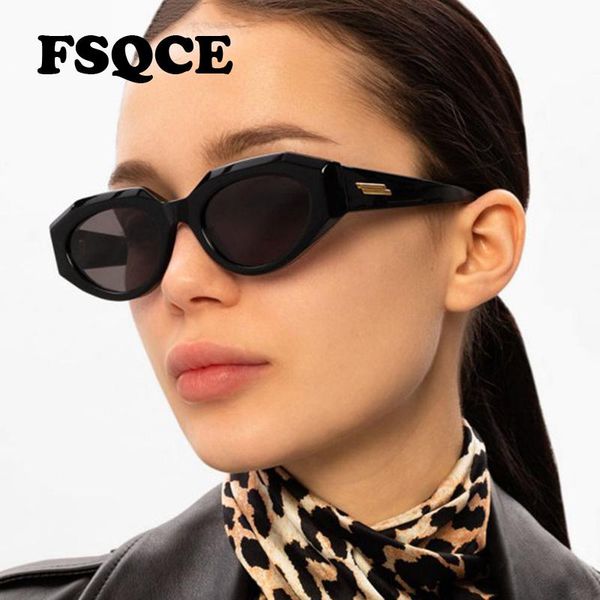 

sunglasses fsqce cat eye women brand designer black square sun glasses female retro for ladies eyewear uv400, White;black
