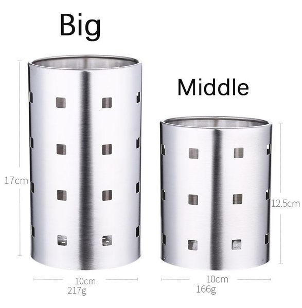 

kitchenware tube rack creative kitchen tools thickened round chopsticks storage set stainless steel cage drain