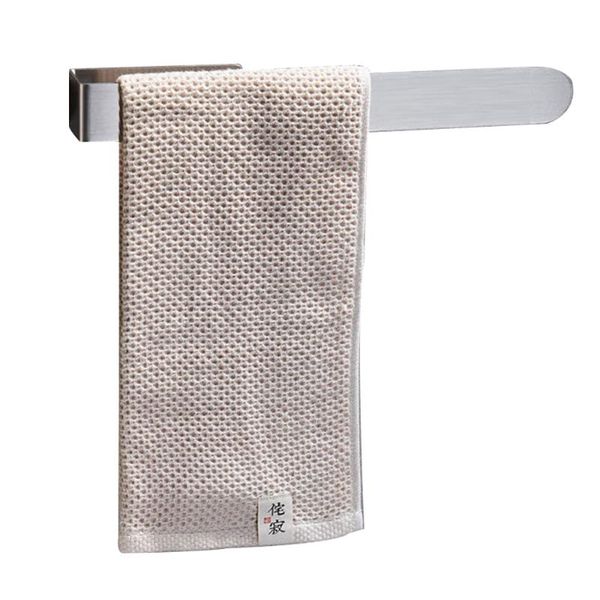 

towel racks holder toilet kitchen durable self-adhesive stainless steel rail clothes hanger wall mounted waterproof sturdy