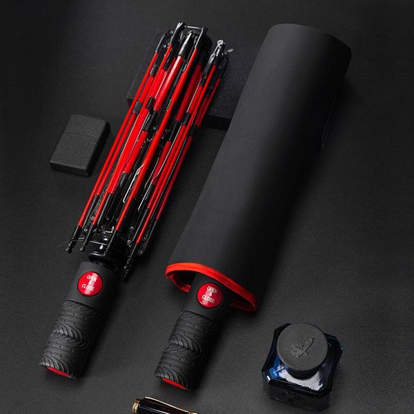 

umbrellas eight-ribs self-opening automatic rain umbrella wind-resistance sunscreen parasols men's business dual-use folding