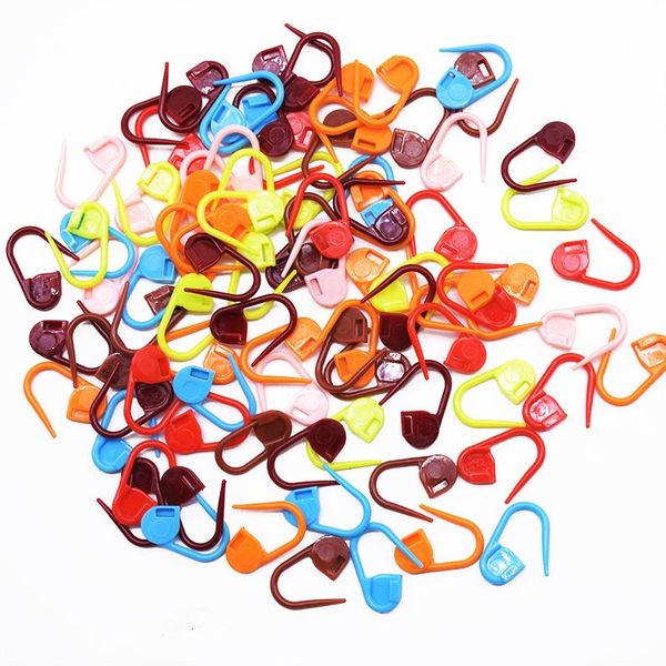 

sewing notions & tools 100pcs knitting crochet locking stitch needle stitches marker hangtag safety pins needles clip diy home accessories, Black