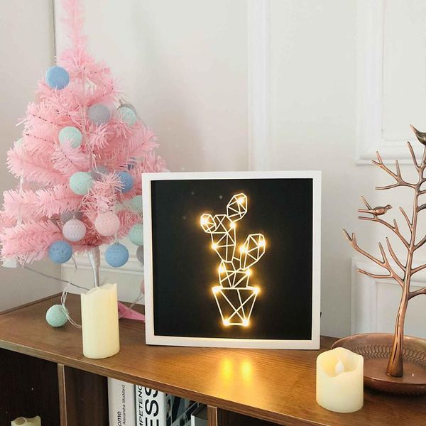 

creative night light 10*10*2 inchs decorative small table lamp led wall