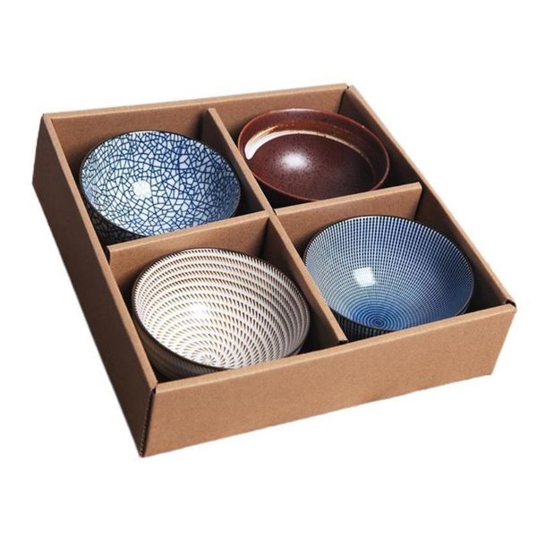 

pcs ceramic bowls japanese style soup bowl storage container rice