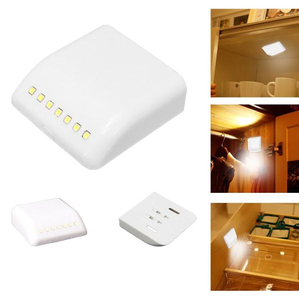

5x pir induction closet led night light mini 7 leds cabinet for closet, cabinet, drawer, locker, cupboard, wardrobe