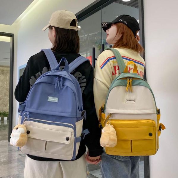 

backpack cute women large capacity waterproof nylon female schoolbag college lady lapbackpacks casual girl travel schoolbags