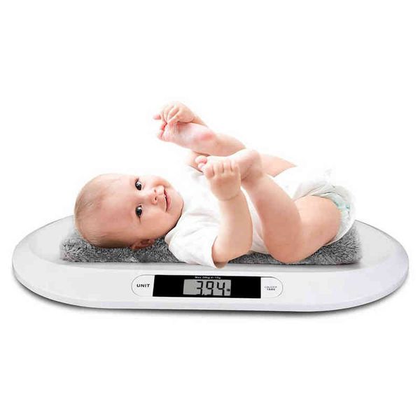 Elektronische digitale Babywaage für Neugeborene, Kleinkinder, Haustiere, Badezimmer, Messung 20 kg