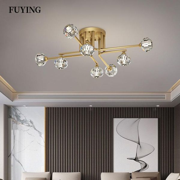 

nordic crystal chandelier lighting modern golden /black for living room bedroom ceiling indoor lamp kitchen fixtures pendant lamps