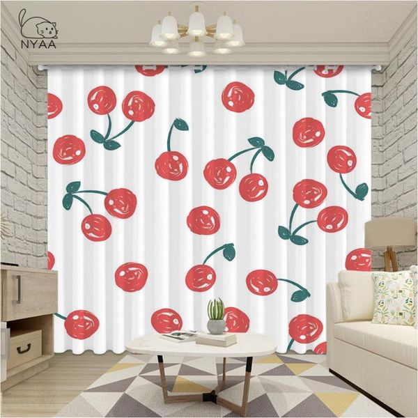 

lovely cherry curtain pink drape curtains for living room home interior bedroom outer space micro-shading & drapes