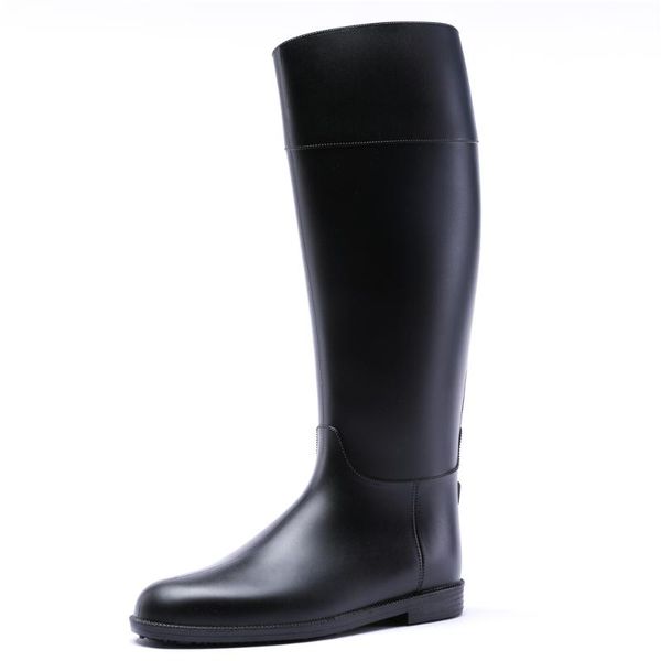 

boots 14-114tongpu women's waterproof tall basic design, Black