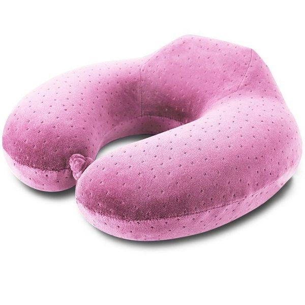

pillow u shaped travel neck for airplane flight foam four colors solid color