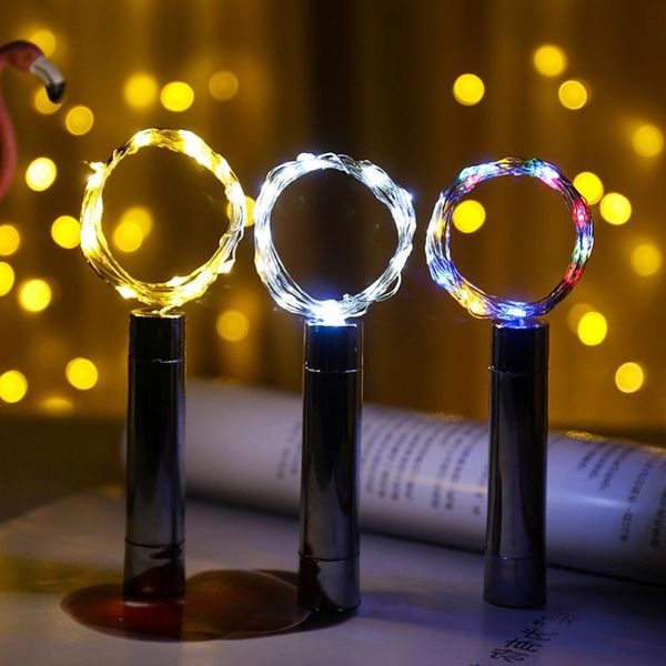 

strings wine bottle lights, 6 pack 20 led cork starry string fairy lights battery powered copper wire diy