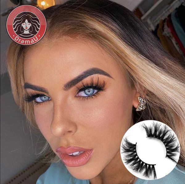 

false eyelashes dramau mink 100% cruelty handmade 3d lashes full strip soft makeup wholesale