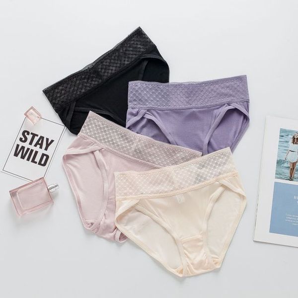 

panties 4 pack 100% pure silk women's lace panties briefs underwear lingerie  l xl ss007, Black;pink