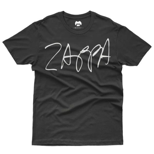 

frank zappa-signature-t shirt man official licensed, White;black