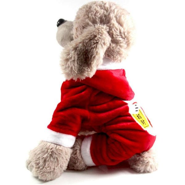 

dog apparel pets winter warm bodysuits clothes with hat cat sweater xs-xxl