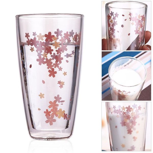 

wine glasses 350ml coffee mugs clear creative dining container glass cup insulated thermal milk bar drinks beer