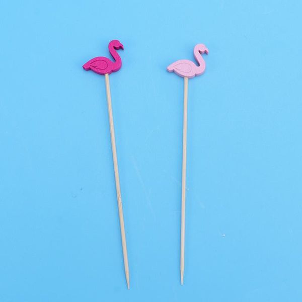 

forks 100pcs picks cocktail fruit appetizer drink sticks disposable wood toothpicks party supplies )