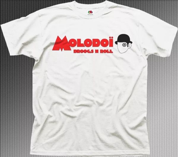 

Clockwork ORANGE MOLODOI white printed cotton t-shirt 9924, White;black