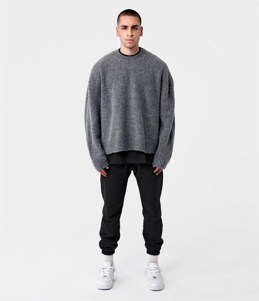 

men's sweaters high street cb 1:1 knitted sweater men women autumn winter casual oversize jumper pullovers wear, White;black