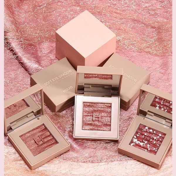 

single color eye shadow matte shimmer glitter palette long lasting pigment eyeshadow with make up mirror tslm21