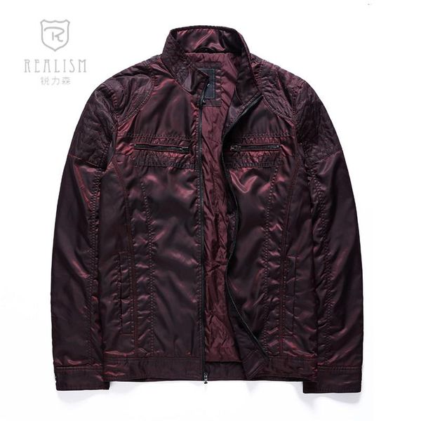 

men's jackets spring autumn jacket wash fade standing collar cardigan light cotton single coat, Black;brown